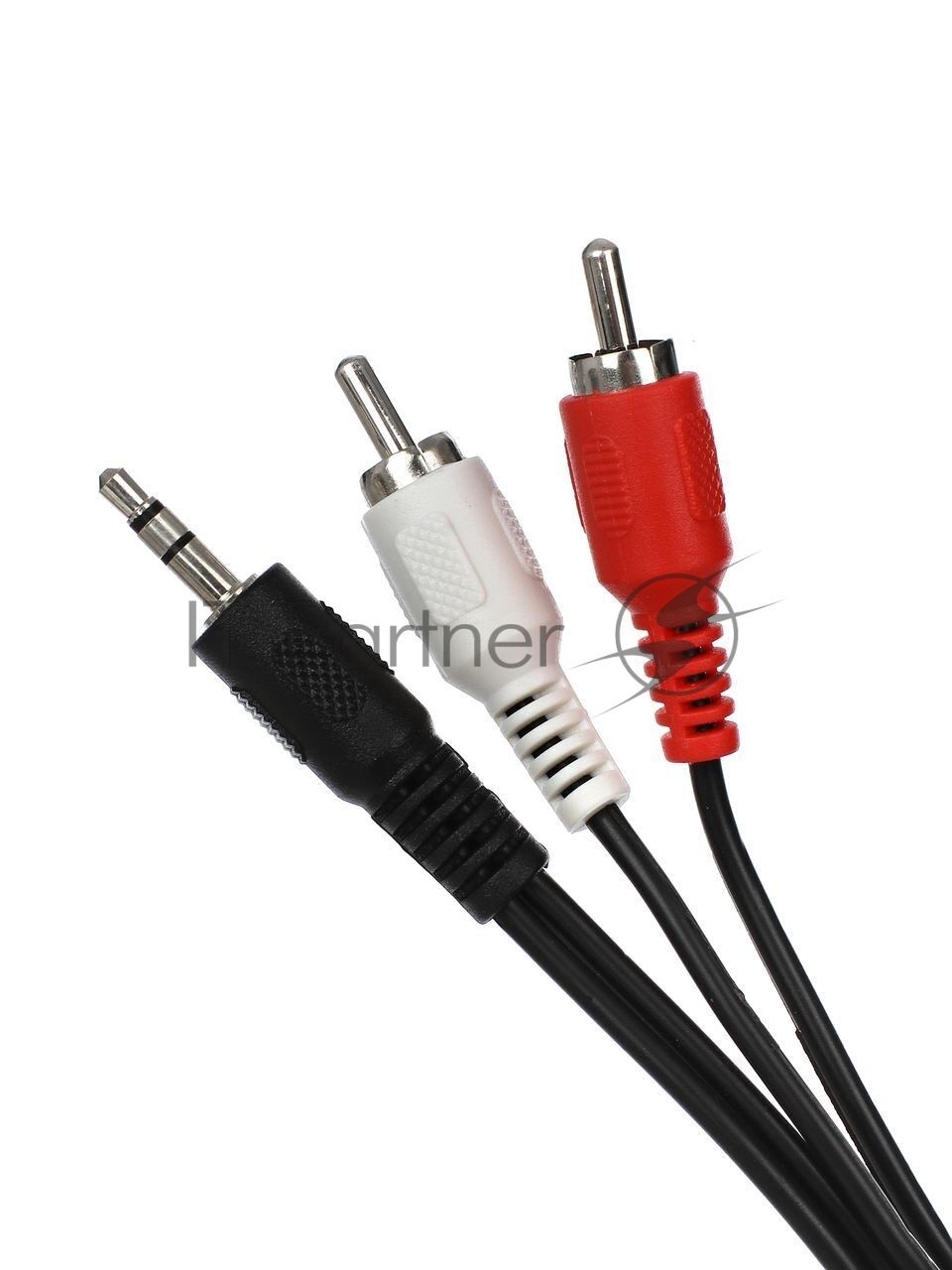 Кабель соединительный VCOM 3.5 Jack (M) - 2xRCA (M), стерео, аудио,  1.5м <VAV7183-1.5M>