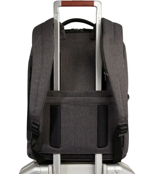 Рюкзак мужской Piquadro Brief2 CA4818BR2/GRN серый/черный нейлон/натур.кожа