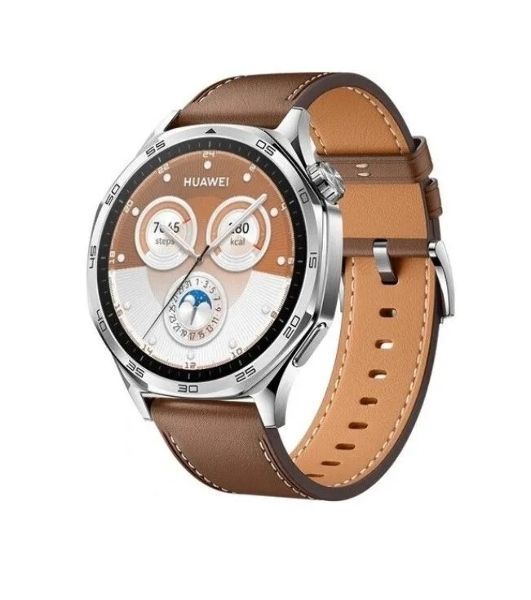 Умные часы Huawei Watch GT 5, 1.43" AMOLED, Bluetooth, NFC, GPS, IP69K, коричневый