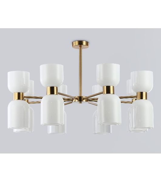 Люстра Ambrella light LH56095/16 BS/FR латунь/белый матовый E14*16 max 40W D860*510