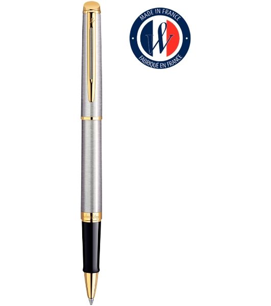 Ручка роллер Waterman Hemisphere (CWS0920350) Steel GT F черн. черн. подар.кор.