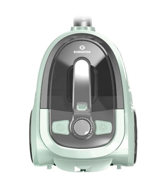Пылесос Eurostek EVC-KP05С серый/бирюзовый, 400/2600 Вт, уборка сухая, пылесборник контейнер 2.5 л