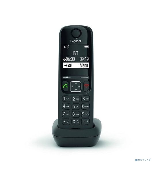 Дополнительная трубка Dect Gigaset AS690HX черный для AS690