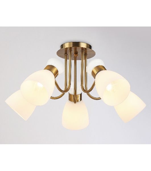Светильник Ambrella light TR3218/5 GD/FR золото/белый матовый E27*5 max 40W D580*290