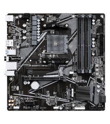Материнская плата Gigabyte B550M-K WIFI6E, AM4, AMD B550, 4xDDR4, 4xSATA, 2xM.2, 1xPCIe 4.0 x16, 1xPCIe 3.0 x1, 1xHDMI, 1xDP, 1x1Gb LAN, Wi-Fi 6E, Bluetooth 5.3, 4xUSB-A 5Gbps, 4xUSB-A 2.0, 1xPS/2, 3x3.5 мм, 7.1, mATX Материнская плата Gigabyte B550M-K WIFI6E, AM4, AMD B550, 4xDDR4, 4xSATA, 2xM.2, 1xPCIe 4.0 x16, 1xPCIe 3.0 x1, 1xHDMI, 1xDP, 1x1Gb LAN, Wi-Fi 6E, Bluetooth 5.3, 4xUSB-A 5Gbps, 4xUSB-A 2.0, 1xPS/2, 3x3.5 мм, 7.1, mATX