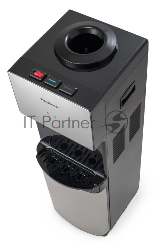 Кулер для воды Hotfrost V400BS, верхняя загрузка, нагрев 90 °С, охлаждение 10 °С, серебристый/черный