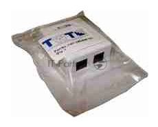 Розетка TWT (TWT-SM2-4512-WH) настенная 1 порт RJ-45 категории 5е и 1 порт RJ-12. UTP. белая