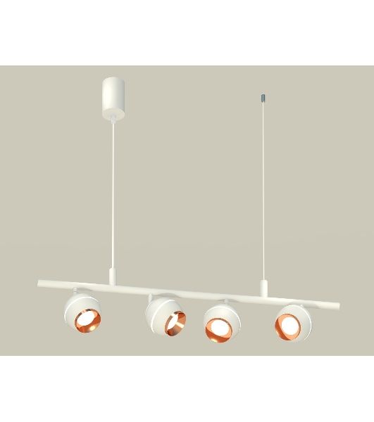 Светильник Ambrella light XB9001500/4 SWH/PPG белый песок/золото розовое полированное MR16 GU5.3 (С9001, С1101, N7035)