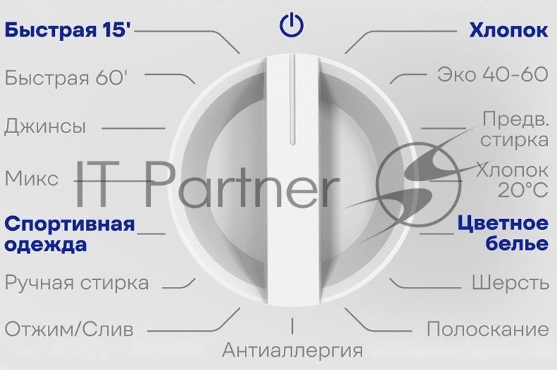 Встраиваемая стиральная машина Vitek VT-WMA701 класс:A+++ загрузка до 7кг отжим:1200об/мин белый