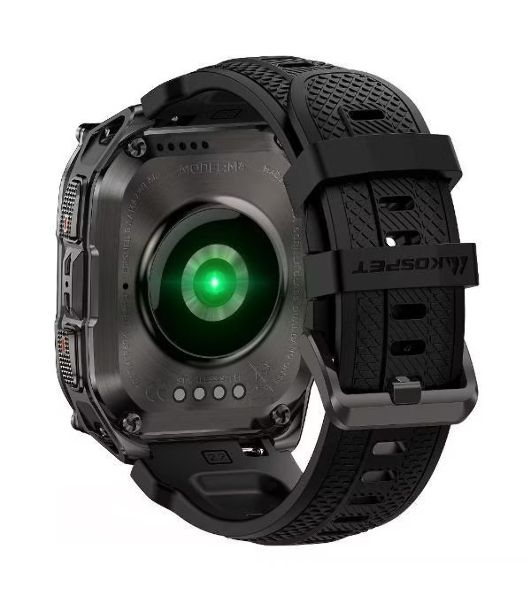 Умные часы KOSPET Tank M4, 1.96" AMOLED, Bluetooth 5.3, GPS, 10 ATM, IP69K, черный