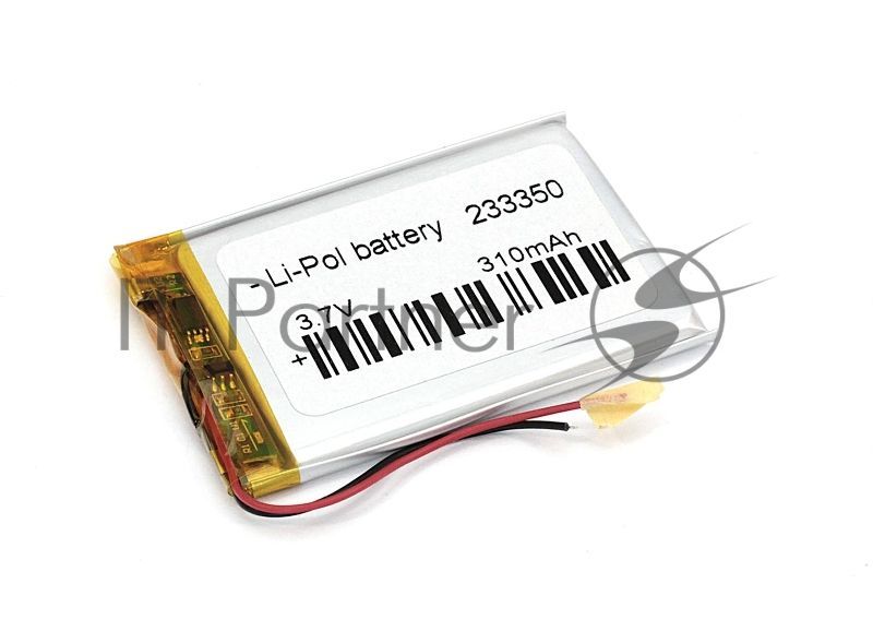 Аккумулятор Li-Pol (батарея) 2.3x33x50 мм 2pin 3.7V/310mAh