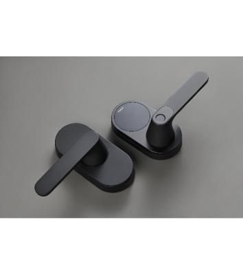 Умный замок Aqara Smart Door Lock U300 навесной разбл.отпеч.паль./код/пар/NFC/прил/мех.кл черный (DL-D02D BL)