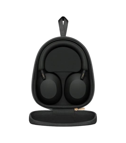 Беспроводные/проводные наушники Sony WH-1000XM5 черный, полноразмерные, Bluetooth + проводной, активное шумоподавление, до 30 ч