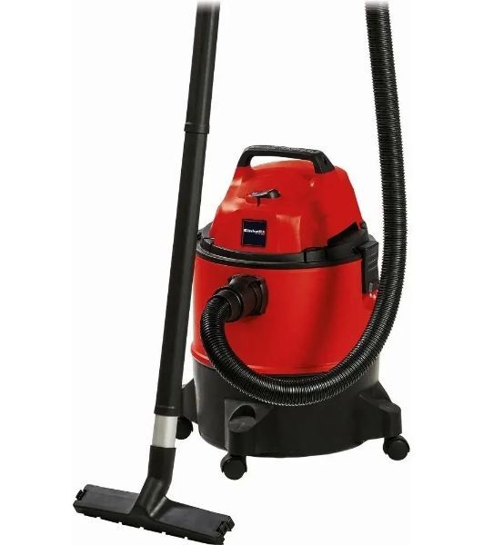 Строительный пылесос Einhell TC-VC 1825 (2342430) красный, 1250 Вт, уборка сухая/влажная, пылесборник мешок/контейнер, 25 л