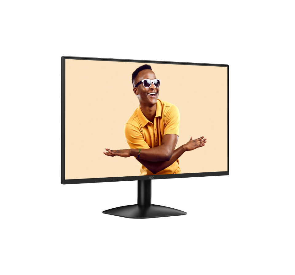 Монитор 23.8" AOC 24B31H IPS 1920x1080, 120 Гц, 4 мс (1 мс MPRT), 16:9, 300 кд/м², VGA, HDMI 1.4, 3.5 Jack, динамики (2x2 Вт), HDR10, Adaptive-Sync, черный