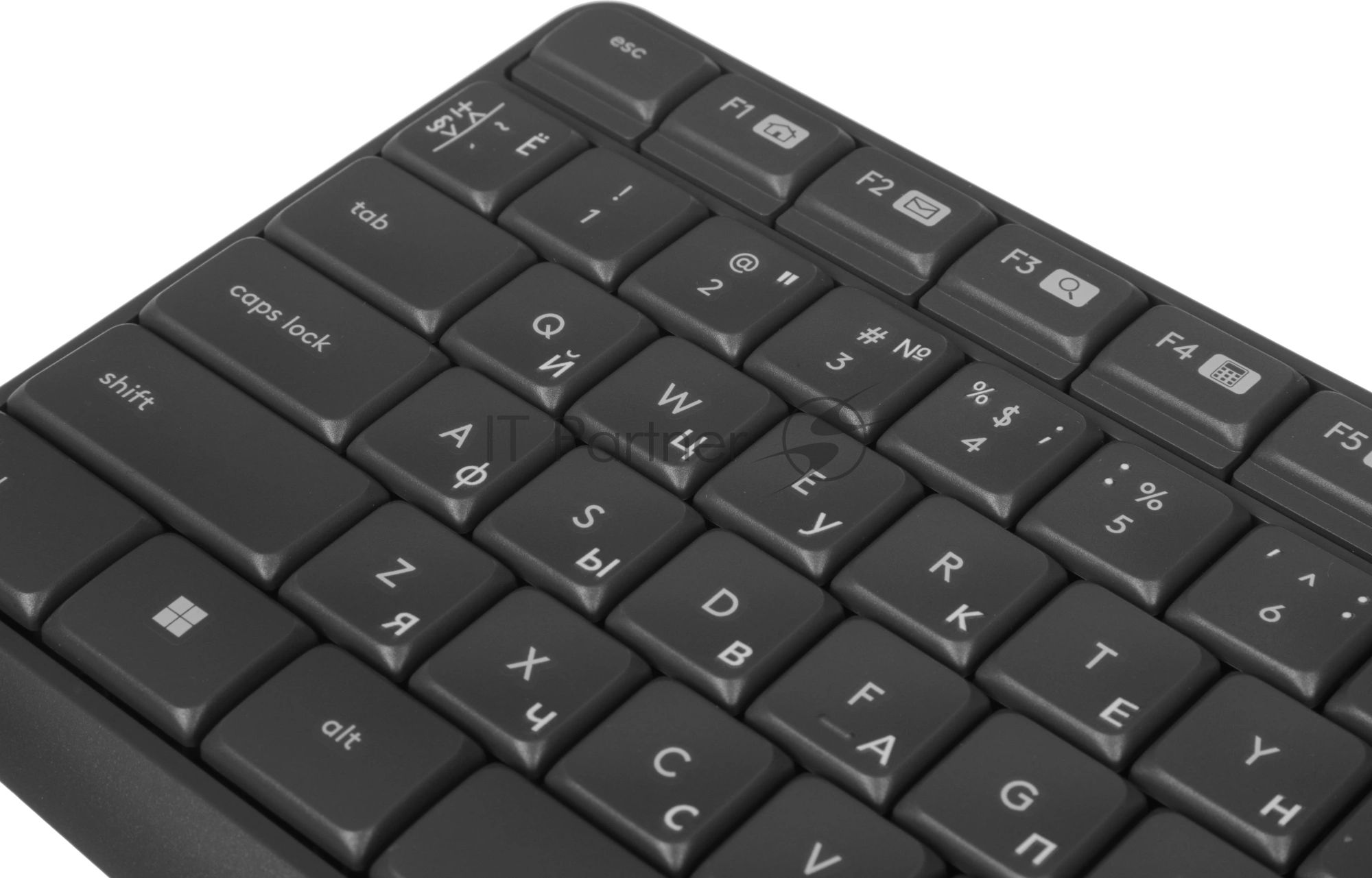 Комплект клавиатура+мышь Logitech MK235 беспроводной, USB, 1000 DPI, серый ( неоригинальная гравировка)