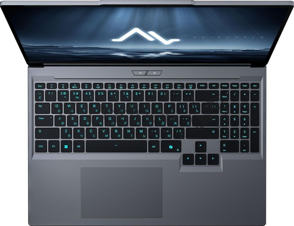Ноутбук Maibenben X16C-i54455/16"/IPS/Intel Core i5-14450HX/16Gb/512Gb SSD/NVidia RTX 5050 8Gb/Linux/серый/2.28kg