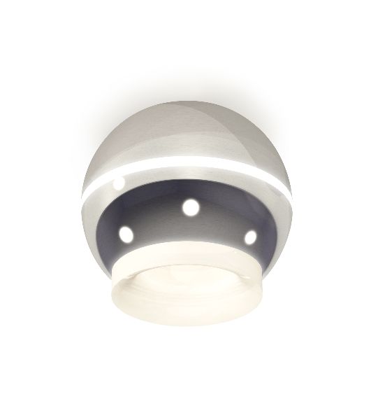 Светильник Ambrella Light XS1104030 PSL/FR серебро полированное/белый матовый MR16 GU5.3 LED 3W 4200K (C1104, N7165)