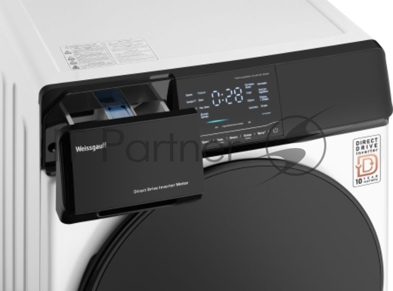 Стиральная машина Weissgauff WM 4927 Direct Drive Inverter Premium белая, загрузка фронтальная 7кг, 1200 об/мин., класс: A+++