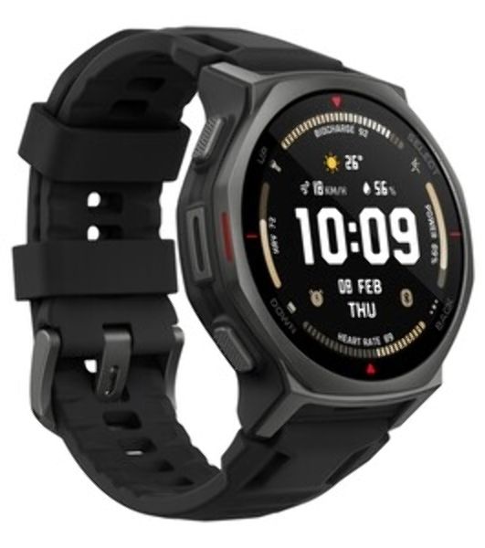 Умные часы Amazfit T-Rex 3 A2323, 1.5" AMOLED, Wi-Fi, Bluetooth, 10ATM, темно-серый / красный
