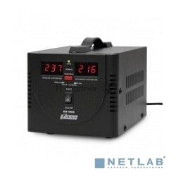 Стабилизатор напряжения Powerman AVS 1000D черный (220В±8% 1000ВА,8А,КПД 98%, циф. индикация вх./вых.)