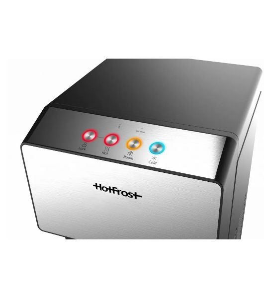 Кулер для воды Hotfrost V450ASM, нижняя загрузка, нагрев 90 °С, охлаждение 10 °С, черный/серебристый