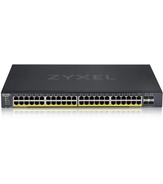 Коммутатор XGS1935-52HP, 52 Port Smart Managed PoE Switch, 48x Gigabit PoE and 4x 10G SFP+, hybrid mode, standalone or NebulaFlex Cloud, 375 Watt PoE