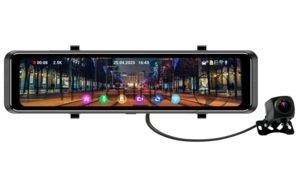 Видеорегистратор TrendVision MR-1100, 3840x2160, 11", с камерой заднего вида, GPS/ГЛОНАСС, Wi-Fi, G-сенсор