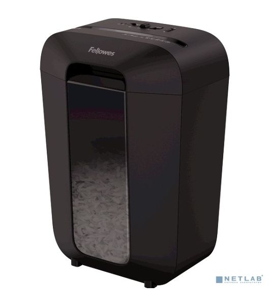 Шредер Fellowes PowerShred LX70 черный (секр.P-4)/перекрестный/11лист./18лтр./скрепки/скобы/пл.карты