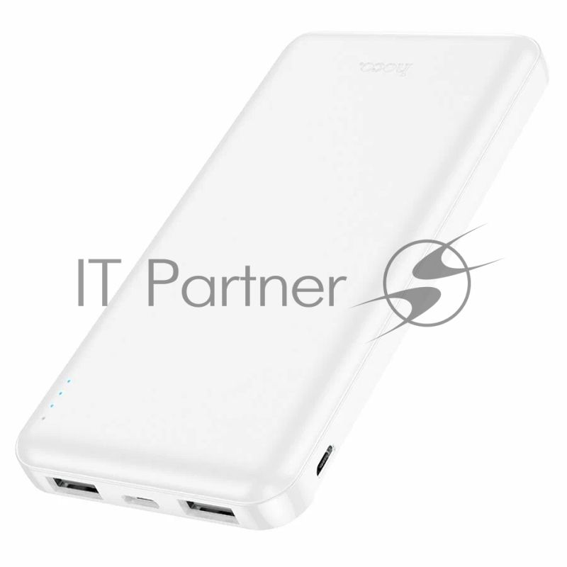 Портативный аккумулятор Hoco J100 High-ranking 10000mAh 2.1A 2xUSB-A белый (J100 HIGH-RANKING WHITE)