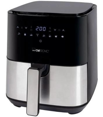 Аэрофритюрница Clatronic FR 3782 H черный/серебристый, 1450 Вт, 5 л, сенсор, 8 программ