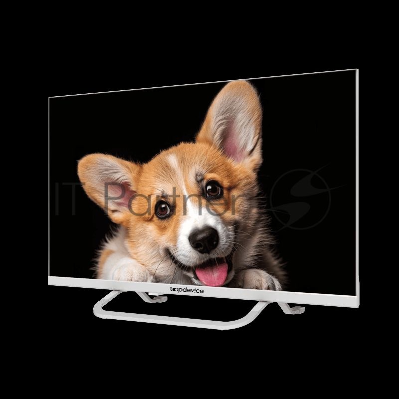 Телевизор Topdevice 24" TDTV24CS03H белый DLED HD 60Hz Smart YaOS 1/8Gb