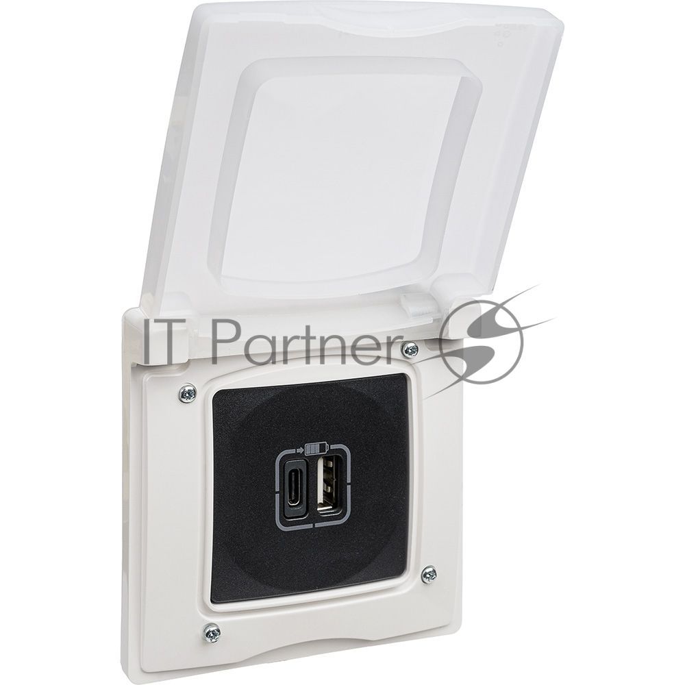 Рамка 1-м Etika IP44 с защ. крышкой белый Legrand 672550