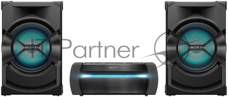 Минисистема Sony Shake-X10 черный 1200Вт CD CDRW DVD DVDRW FM USB BT
