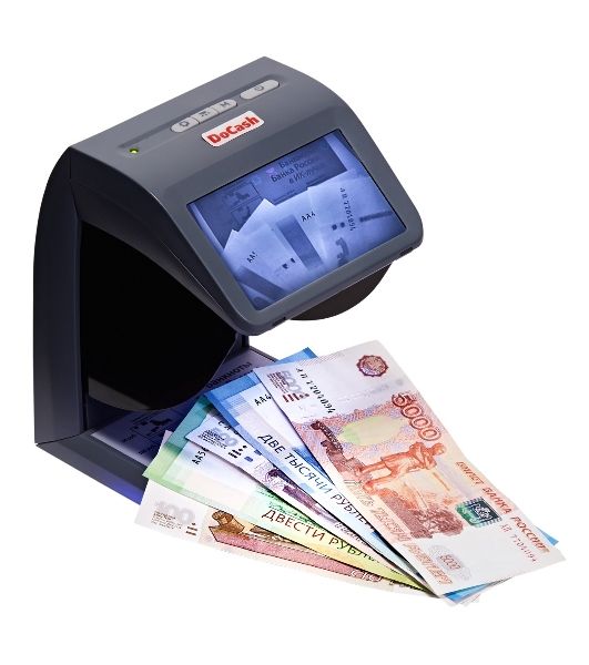 Детектор банкнот DoCash mini IR/UV/AS просмотровый мультивалюта