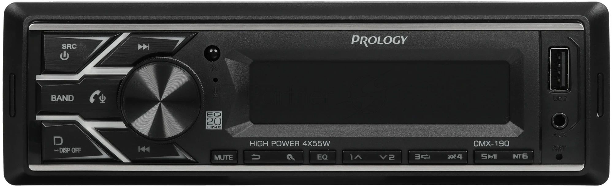Автомагнитола Prology CMX-190, 1 DIN, Bluetooth, USB Type-A, AUX, пульт ДУ