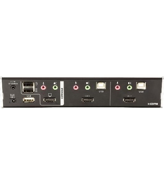 Переключатель, электрон., KVM+Audio+USB 2.0, 1 user USB+HDMI => 2 cpu USB+HDMI, соШнур. USB 2х1.8м., настол., исп.стандарт, без OSD, некаскад.. CUBIQ 2 PORT HDMI KVMP SWITCH W/1.8M