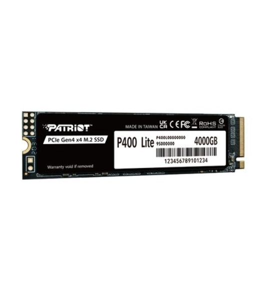 Накопитель SSD Patriot P400 Lite 1Tb M.2 2280 NVMe PCle 4.0 x4 R3500/W2700 TbW 560Tb 3D NAND with HS