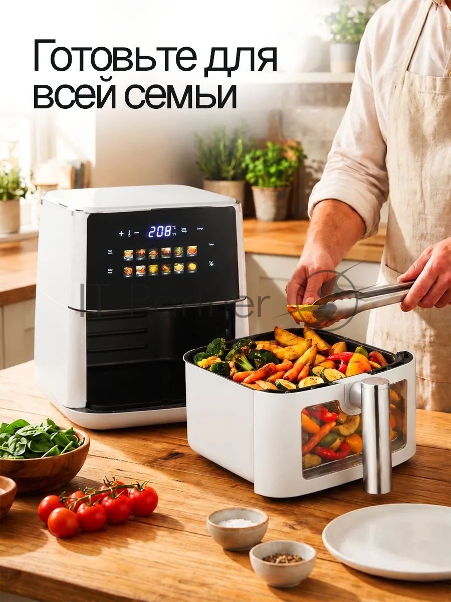 Аэрогриль ELTRONIC (777-15) 9 литров/ 2200w (белый)