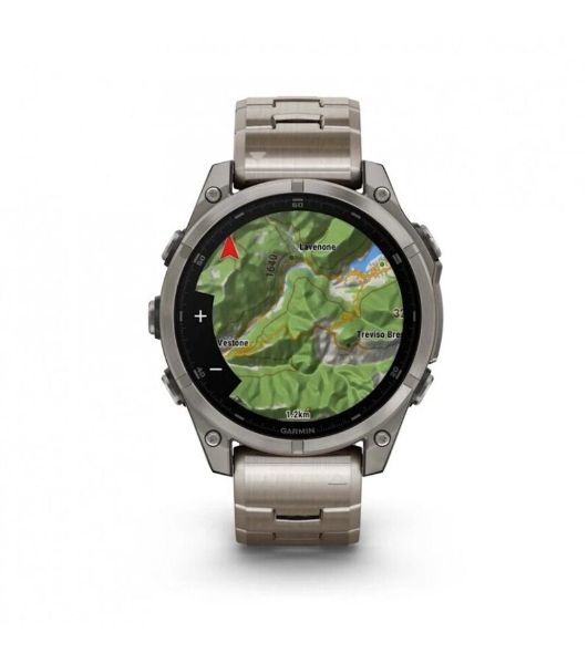 Умные часы Garmin Fenix 8 1.4" AMOLED, Wi-Fi, Bluetooth, NFC, 100м, титановый серый / титановый