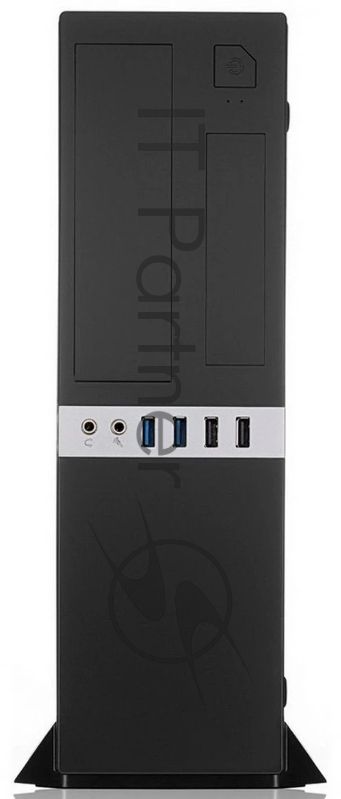 Компьютерный корпус без блока питания Case Foxline mATX Desktop w/o PSU, 2xUSB3.0, 2xUSB2.0, toolless, Black, 8cm. fan, no powercord