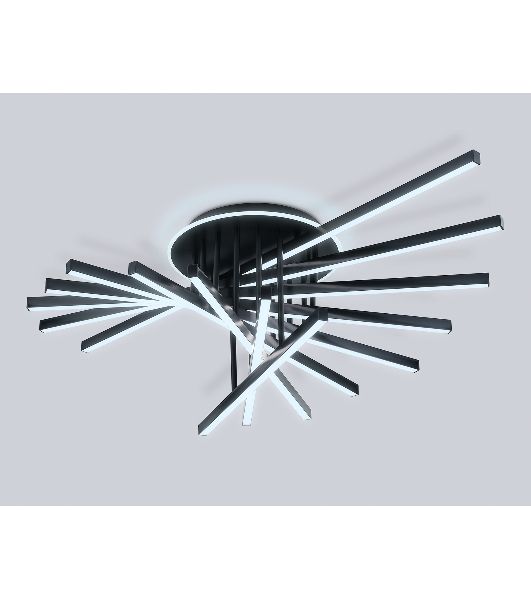 Потолочный светодиодный светильник Ambrella light FL6292 BK черный 160W 3000K-6400K 1100*790*315 (ПДУ ИК)