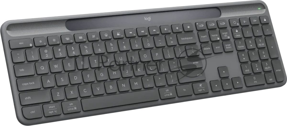 Клавиатура Logitech Signature Slim Solar K980 беспроводная, Bluetooth, серый