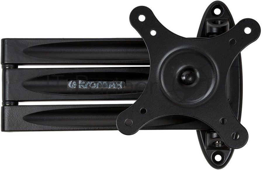 Кронштейн для телевизора Kromax TECHNO-11 черный 10"-32" макс.15кг настенный поворот и наклон