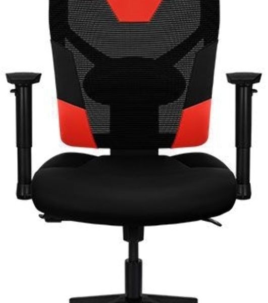 Кресло Aerocool GUARDIAN Champion красный, сетка, 150 кг, подголовник, регулируемые подлокотники, механизм качания, поясничная подушка