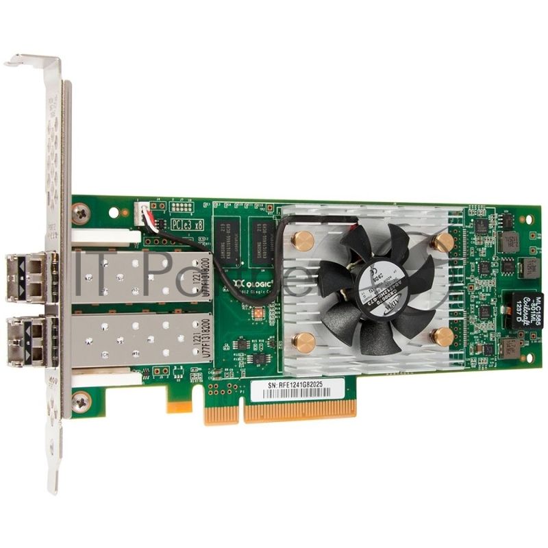 Контроллер Qlogic QLE2672-CK 16Gb Dual Port FC HBA x8 PCIe LC multi-mode optic