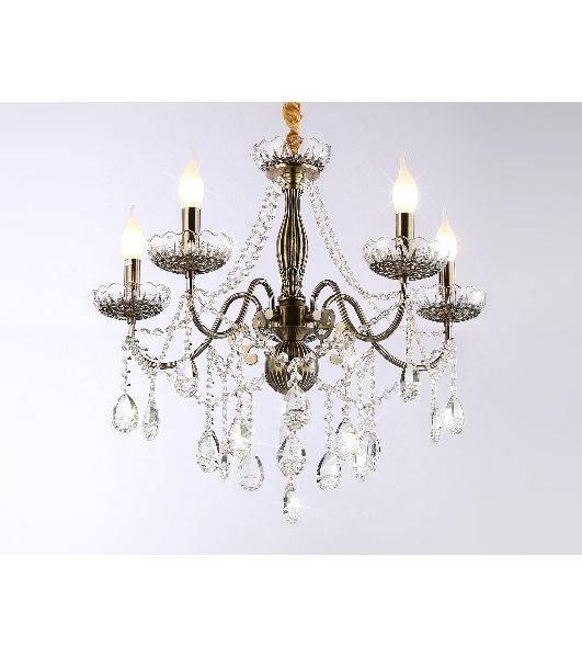 Светильник Ambrella light TR4949/5 SB/CL бронза/прозрачный E14/5 max 40W D620*585