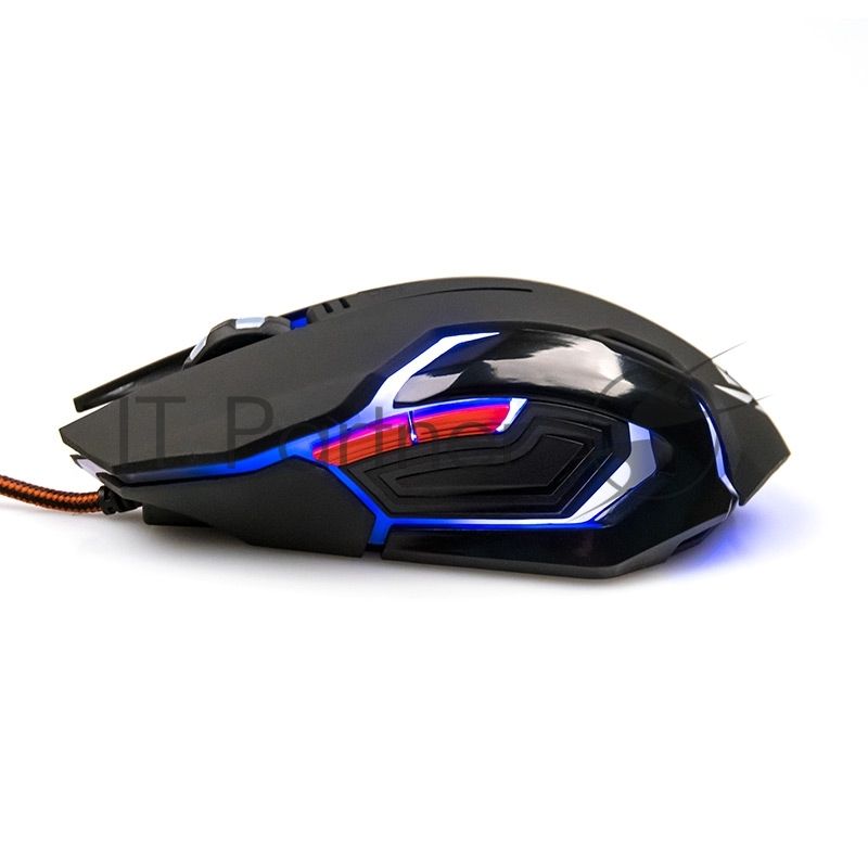 Мышь проводная Nakatomi MOG-20U черный, 2400 dpi, USB, кнопки - 6