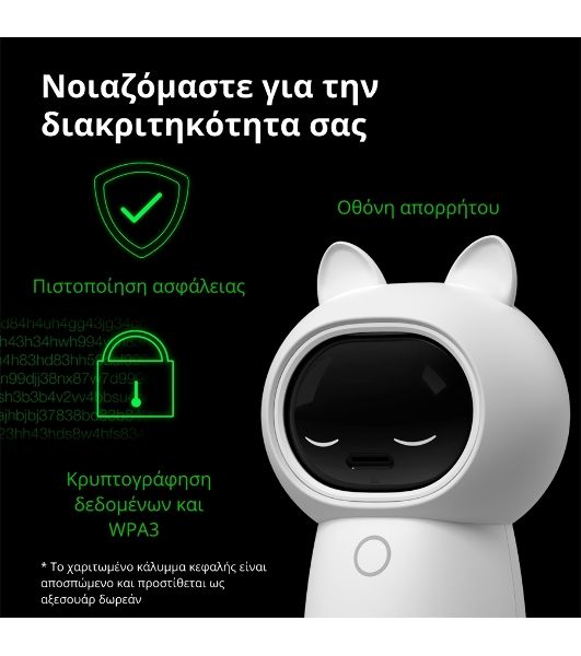 Камера AQARA Camera Hub G3/Камера+ управления/Управление жестами/Камера 360/2K 2304х1296p/Протокол связи:Zigbee/WiFi/Питание:USB-C/белый CH-H03