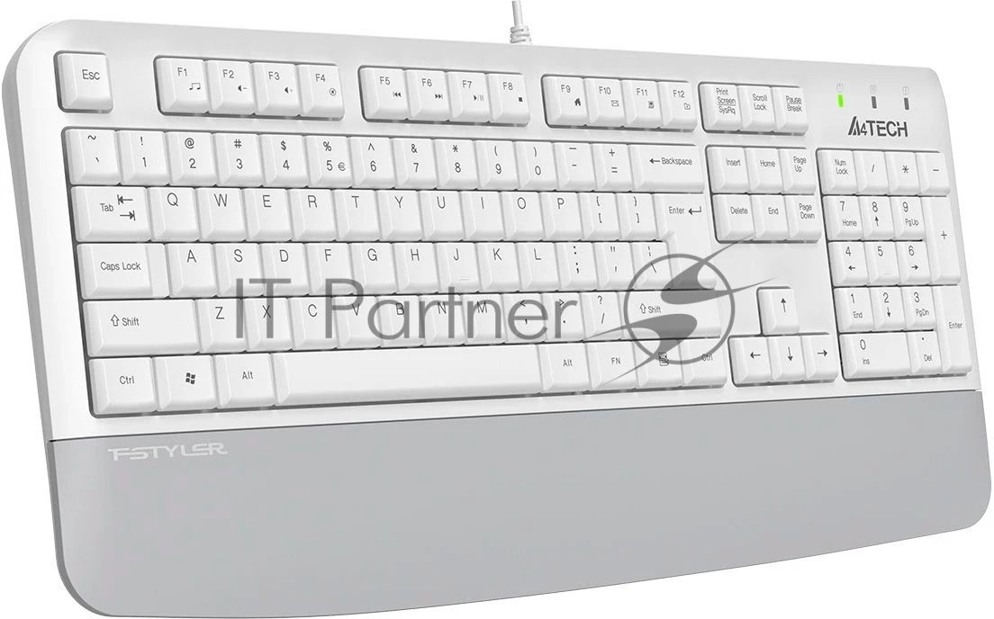 Клавиатура A4Tech Fstyler FK20 проводная, USB Type-A, белый